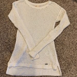 Open Knit White Hollister Sweater